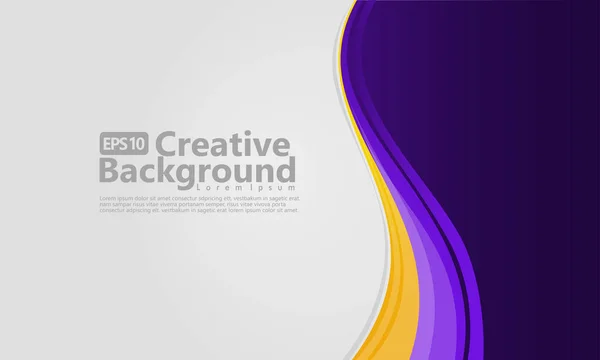 New abstract wave style creative background — Stock Vector