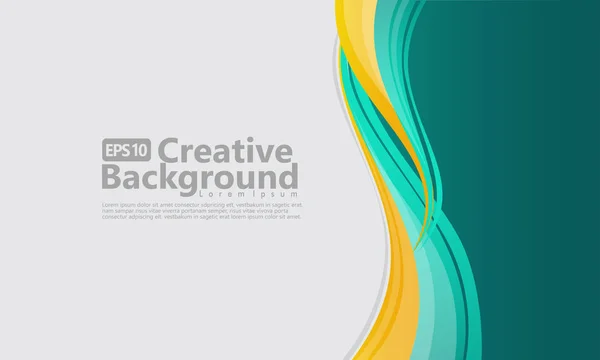 New abstract wave style creative background — Stock Vector