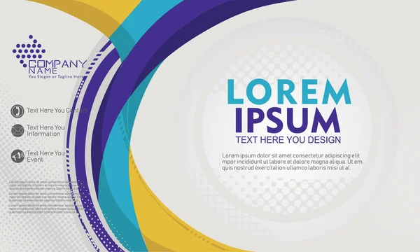 Broşür, afiş, Web sitesi, Flayer tasarım için soyut vektör arka plan şablonu