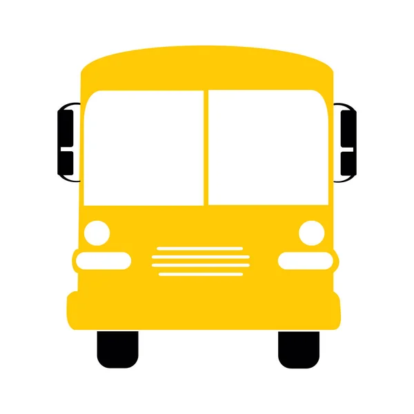 Вектор жёлтой иллюстрации школьного автобуса — стоковый вектор