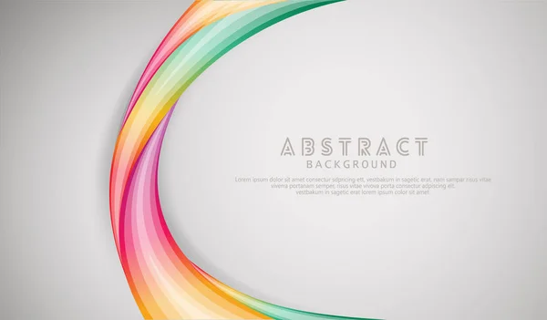 Mávající eleganci abstraktní pozadí s dynamickou stupňování barev — Stockový vektor