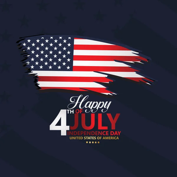 День независимости 4 июля, векторная иллюстрация — стоковый вектор