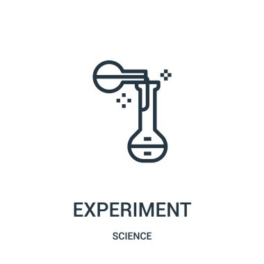 simge vektör bilim koleksiyonundan deneme. İnce çizgi deneme anahat simgesini vektör çizim. Web ve mobil uygulamalar, logo, baskı ortamı kullanmak için doğrusal sembolü.