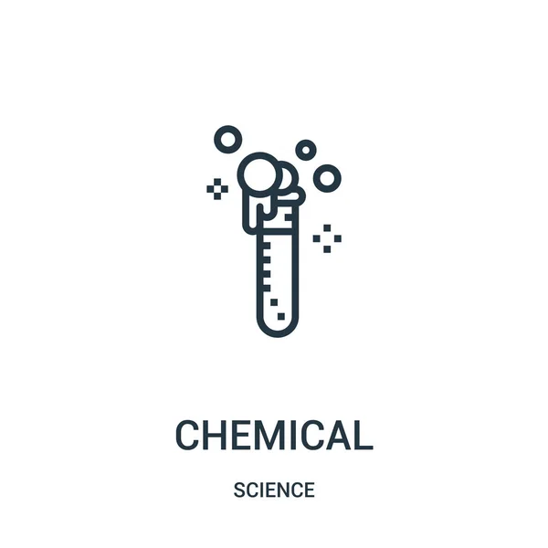 Химический вектор иконок из научной коллекции. Тонкая линия химического очертания иконки векторной иллюстрации. Линейный символ для использования в веб и мобильных приложениях, логотипе, печатных СМИ . — стоковый вектор