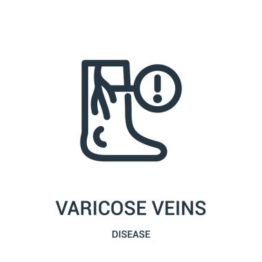Varis simge vektör hastalığı koleksiyonundan. İnce çizgi varis simge vektör çizim anahat. Web ve mobil uygulamalar, logo, baskı ortamı kullanmak için doğrusal sembolü.