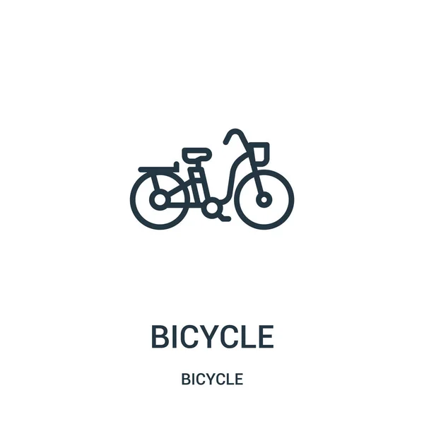 Вектор значков велосипеда из коллекции велосипедов. Тонкая линия наброска иконки велосипеда векторная иллюстрация. Линейный символ для использования в веб и мобильных приложениях, логотипе, печатных СМИ . — стоковый вектор