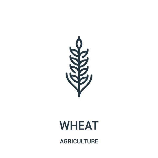 小麦图标载体从农业收藏。细线小麦轮廓图标向量例证。用于 web 和移动应用、徽标、打印媒体的线性符号. — 图库矢量图片