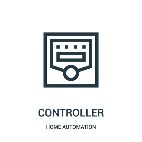 Controlador vector icono de la colección de automatización del hogar. Línea delgada controlador contorno icono vector ilustración. Símbolo lineal . — Archivo Imágenes Vectoriales