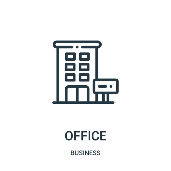 Office-Icon-Vektor aus der Unternehmenssammlung. Thin Line Office Outline Icon Vektor Illustration. Lineares Symbol. — Stockvektor