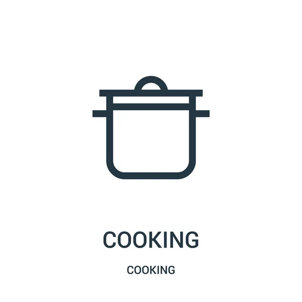 Vector icono de cocina de la colección de cocina. Línea delgada cocina esquema icono vector ilustración. Símbolo lineal . — Vector de stock