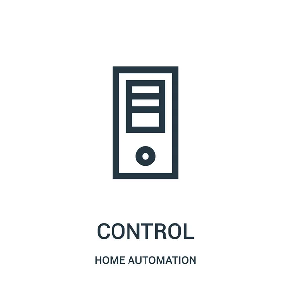 Control icon vector from home automation collection. Thin line control outline icon vector illustration. Linear symbol. — Stock Vector