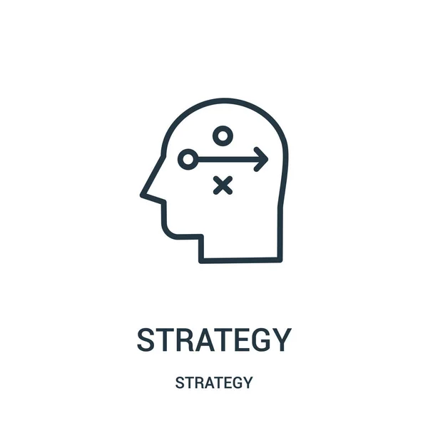 Στρατηγική εικόνα διάνυσμα από συλλογή στρατηγική. Λεπτή γραμμή στρατηγικής διάρθρωσης εικονίδιο διανυσματικά εικονογράφηση. Σύμβολο γραμμική. — Διανυσματικό Αρχείο