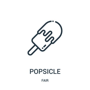 buzlu şeker simge vektör adil koleksiyonundan. İnce çizgi buzlu şeker anahat simgesini vektör çizim. Web ve mobil uygulamalar, logo, baskı ortamı kullanmak için doğrusal sembolü.