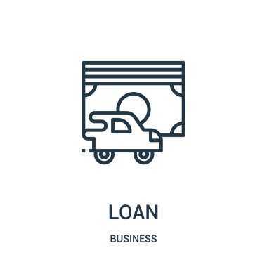 kredi simge vektör iş koleksiyonundan. İnce çizgi kredi anahat simgesini vektör çizim. Web ve mobil uygulamalar, logo, baskı ortamı kullanmak için doğrusal sembolü.