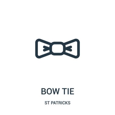 papyon simge vektör St patricks koleksiyonu. İnce çizgi papyon anahat simgesini vektör çizim. Web ve mobil uygulamalar, logo, baskı ortamı kullanmak için doğrusal sembolü.