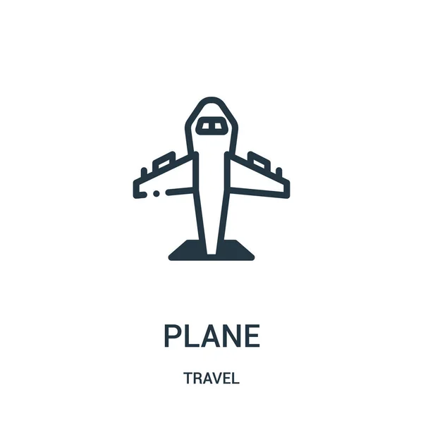 Vetor de ícone plano da coleção de viagens. Linha fina plano esboço ícone vetor ilustração. Símbolo linear para uso em aplicativos web e móveis, logotipo, mídia impressa . — Vetor de Stock