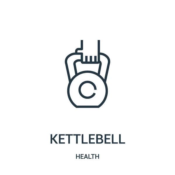 Kettlebell simge vektör sağlık koleksiyonundan. İnce çizgi kettlebell anahat simgesini vektör çizim. Web ve mobil uygulamalar, logo, baskı ortamı kullanmak için doğrusal sembolü. — Stok Vektör