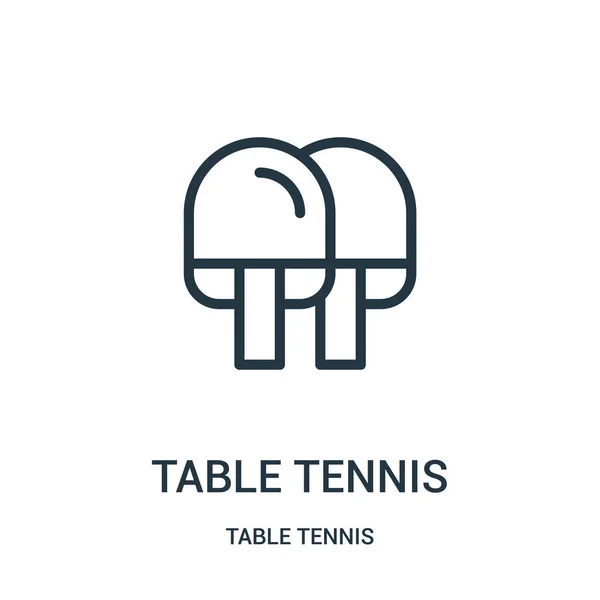 Masa Tenisi simge vektör Masa Tenisi koleksiyonundan. İnce çizgi Masa Tenisi anahat simgesini vektör çizim. Web ve mobil uygulamalar, logo, baskı ortamı kullanmak için doğrusal sembolü. — Stok Vektör