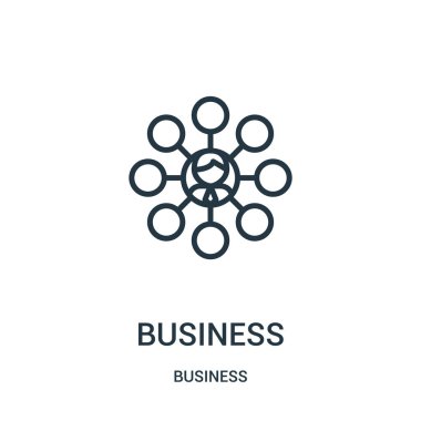iş simge vektör iş koleksiyonundan. İnce çizgi iş anahat simgesini vektör çizim. Web ve mobil uygulamalar, logo, baskı ortamı kullanmak için doğrusal sembolü.