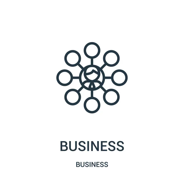Business-Icon-Vektor aus der Unternehmenssammlung. Thin Line Business Outline Icon Vektor Illustration. Lineares Symbol für Web- und Mobile-Apps, Logo, Printmedien. — Stockvektor