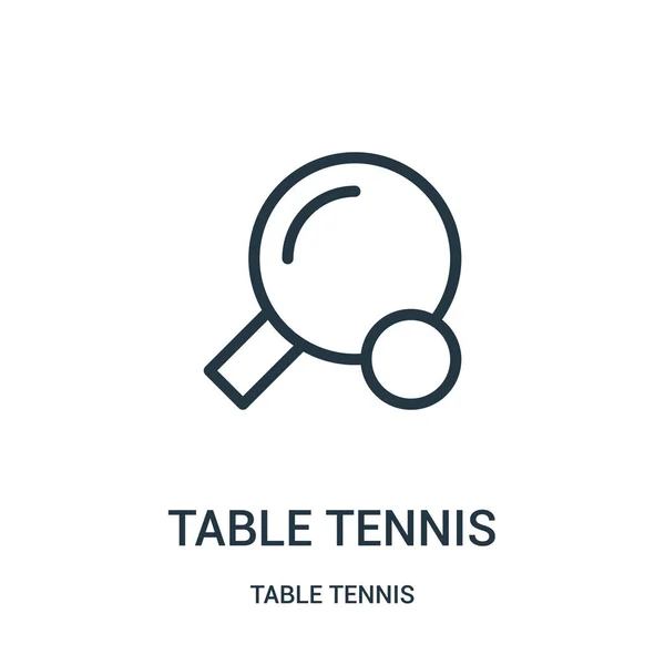 Masa Tenisi simge vektör Masa Tenisi koleksiyonundan. İnce çizgi Masa Tenisi anahat simgesini vektör çizim. Web ve mobil uygulamalar, logo, baskı ortamı kullanmak için doğrusal sembolü. — Stok Vektör