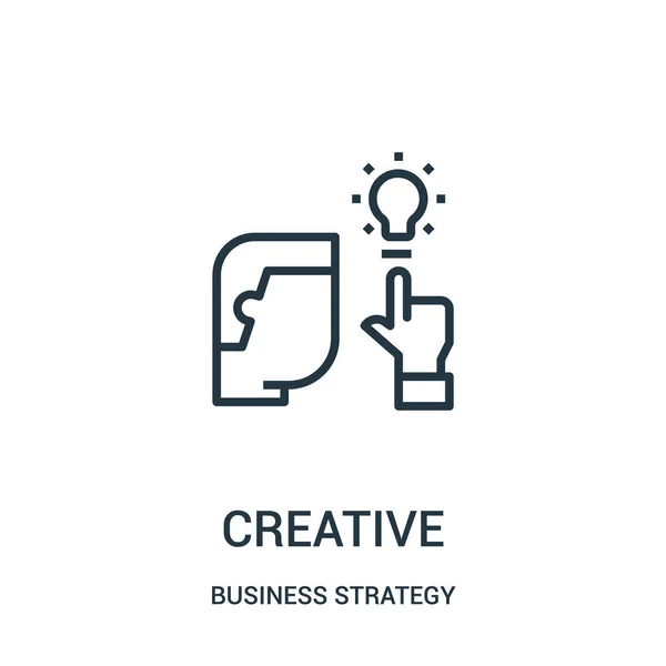 Kreativer Icon-Vektor aus der Business Strategy Collection. dünne Linie kreative Umrisse Symbol Vektor Illustration. — Stockvektor