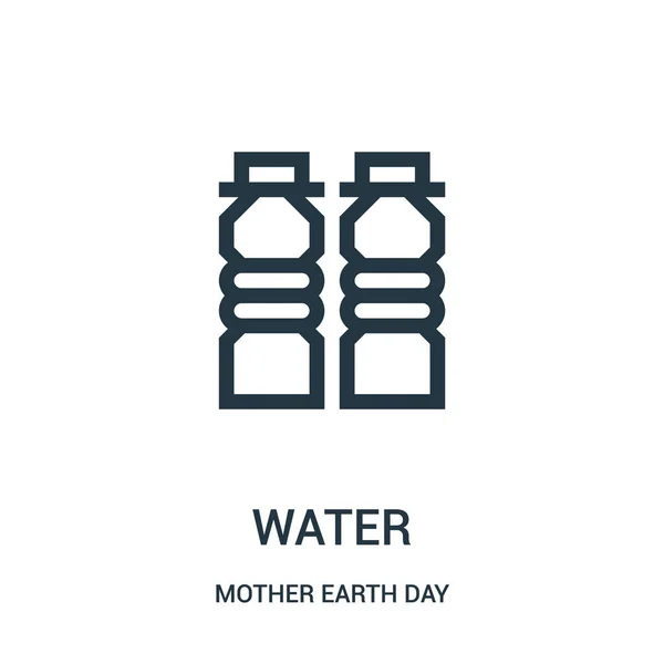 Νερό εικόνα διάνυσμα από μητέρα γη ημέρα συλλογής. Λεπτή γραμμή νερού διάρθρωσης εικονίδιο διανυσματικά εικονογράφηση. — Διανυσματικό Αρχείο