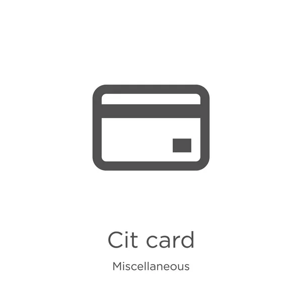 Kreditkarten-Icon-Vektor aus verschiedenen Sammlungen. Thin Line Kreditkarte Umriss Symbol Vektor Illustration. Umriss, Kreditkartensymbol für Website-Design und Mobile, App-Entwicklung — Stockvektor