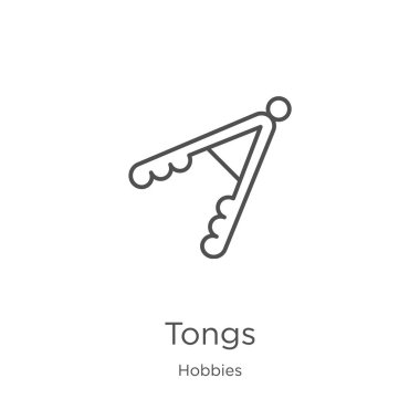 TGS simge vector hobileri koleksiyonundan. İnce çizgi maşa anahat simge vektör illüstrasyon. Web sitesi tasarımı ve mobil, uygulama geliştirme için anahat, ince çizgi maşa simgesi