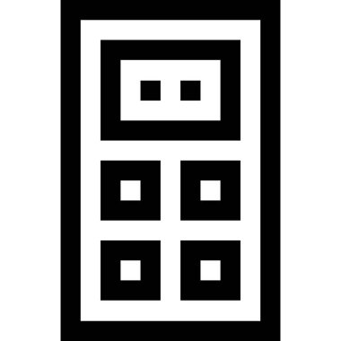 kapı hattı web simgesi, vektör illüstrasyon