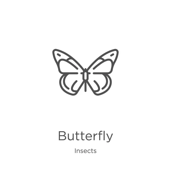 butterfly catcher thin line icon. catcher, fishnet linear icons