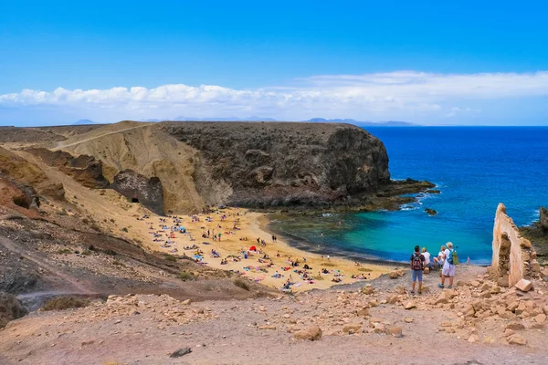 Playa de Papagayo Üzerinde Lanzarote — Stok fotoğraf