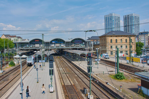 main station in Mainz, Germany