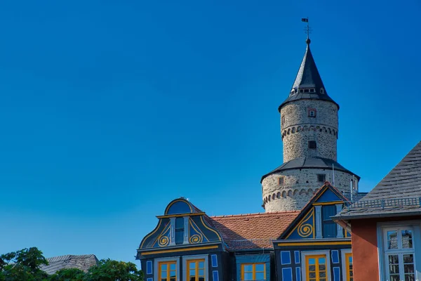 Hexenturm-häxor står hög, landmärket av Idstein, Tyskland — Stockfoto