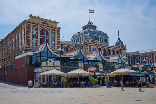 Scheveningen Nederländerna Augusti 2020 Utsikt Över Det Berömda Gamla Hotel — Stockfoto