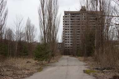 Chernobyl hayalet kasaba Pripyat, dönme dolabı