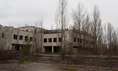 Chernobyl hayalet kasaba Pripyat, dönme dolabı