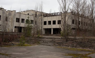 Chernobyl hayalet kasaba Pripyat, dönme dolabı