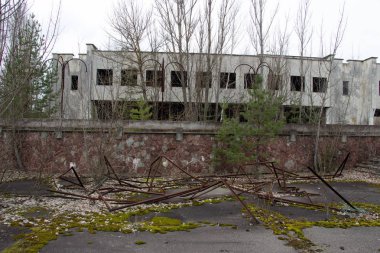Chernobyl hayalet kasaba Pripyat, dönme dolabı