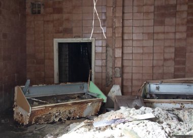 Chernobyl hayalet kasaba Pripyat, dönme dolabı