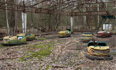 Chernobyl hayalet kasaba Pripyat, dönme dolabı