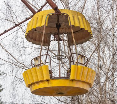 Chernobyl hayalet kasaba Pripyat, dönme dolabı
