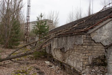Chernobyl hayalet kasaba Pripyat, dönme dolabı