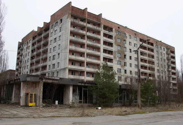 Ghost town Pripyat a Chernobyl, ruota panoramica — Foto Stock