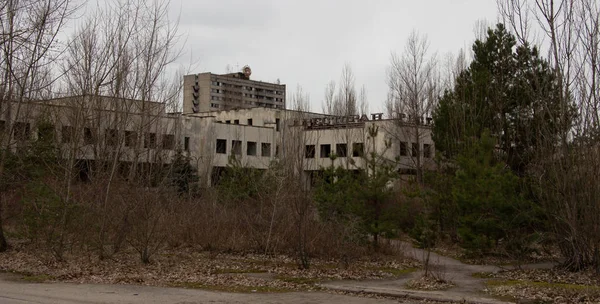 Ghost town Pripyat in Chernobyl, Ferris wheel — Stock Photo, Image