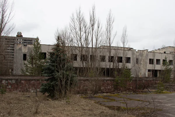 Ghost town Pripyat in Chernobyl, Ferris wheel — Stock Photo, Image