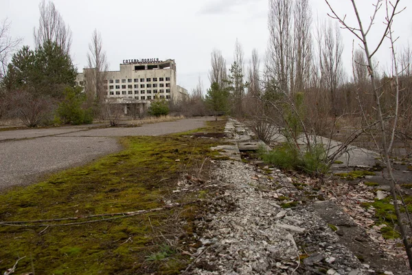 Miasto duchów Prypeci w Czarnobylu, Diabelski Młyn — Zdjęcie stockowe