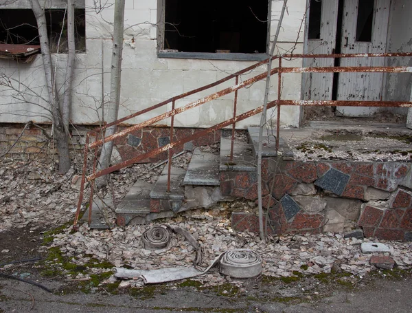 Ciudad fantasma Pripyat en Chernobyl, noria — Foto de Stock