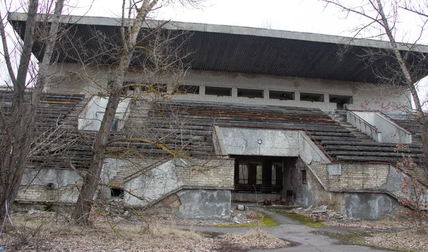 Πόλη φάντασμα Pripyat στο Τσερνομπίλ, τροχός του λούνα παρκ — Φωτογραφία Αρχείου