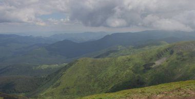 Karpatiler 'de Petros üzerinden Hoverla 'ya Karadağ sırtı boyunca pop Ivan 'a trekking